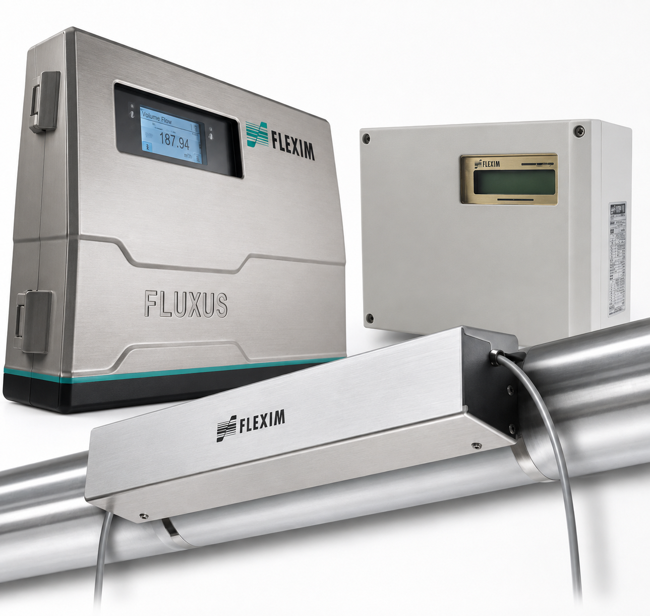 FLEXIM FLUXUS 流量計、顯示器及管外夾具式感測器